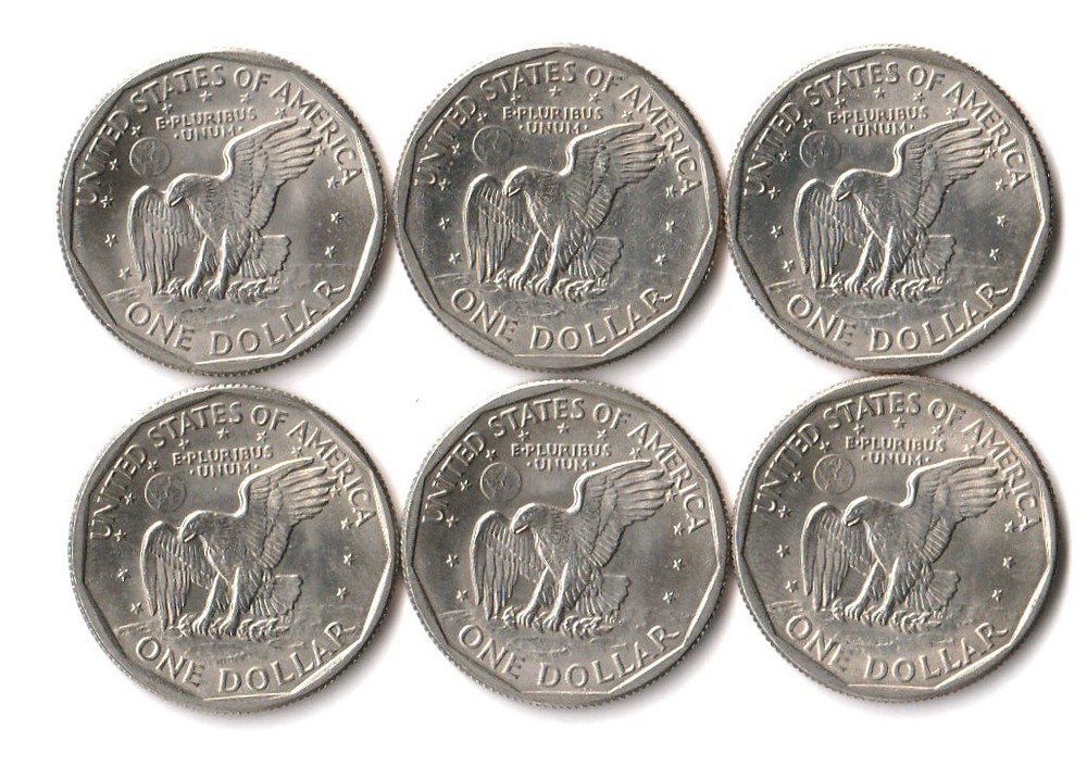 1979 D SUSAN B ANTHONY $1 DOLLAR X (6) Uncirculated