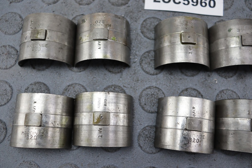 HARDINGE ( 1-1/2'' ROUND ) B20 COLLET PADS READ DESCRIPTION ! LOC5960