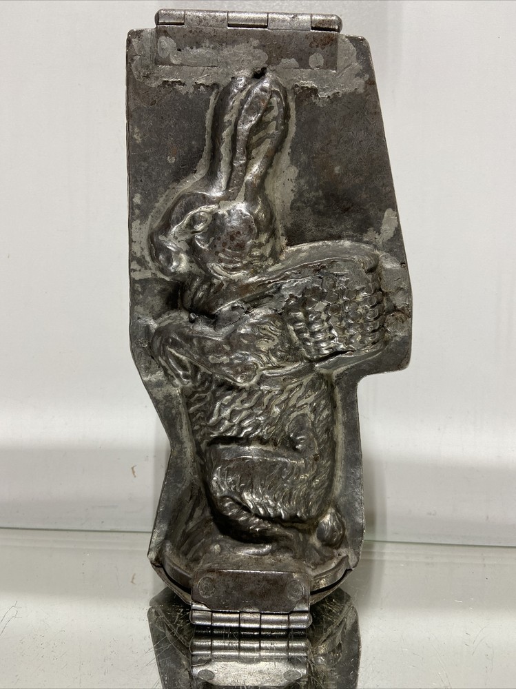 Vintage Eppelsheimer Emericks Easter Bunny Hinged Chocolate Mold Candy