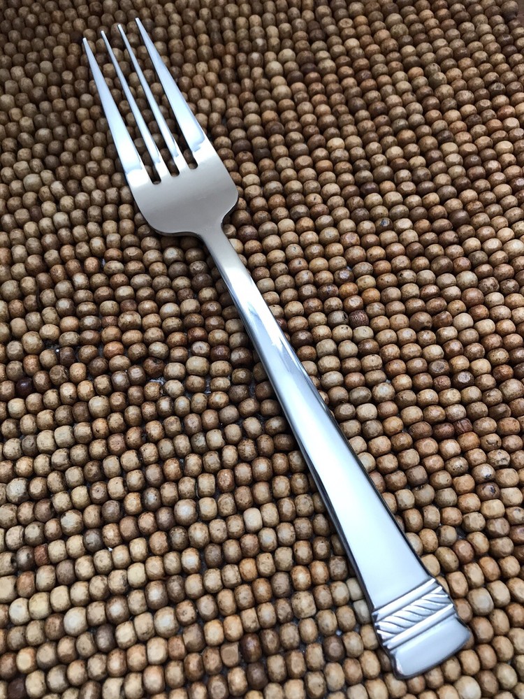 Anchor Hocking DORSET Stainless Rope Band Flat Tip DINNER FORK 8” New