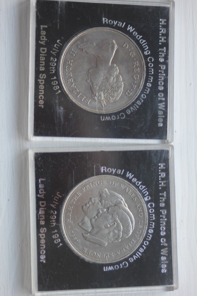 Queen Elizabeth commemorative crowns plus others