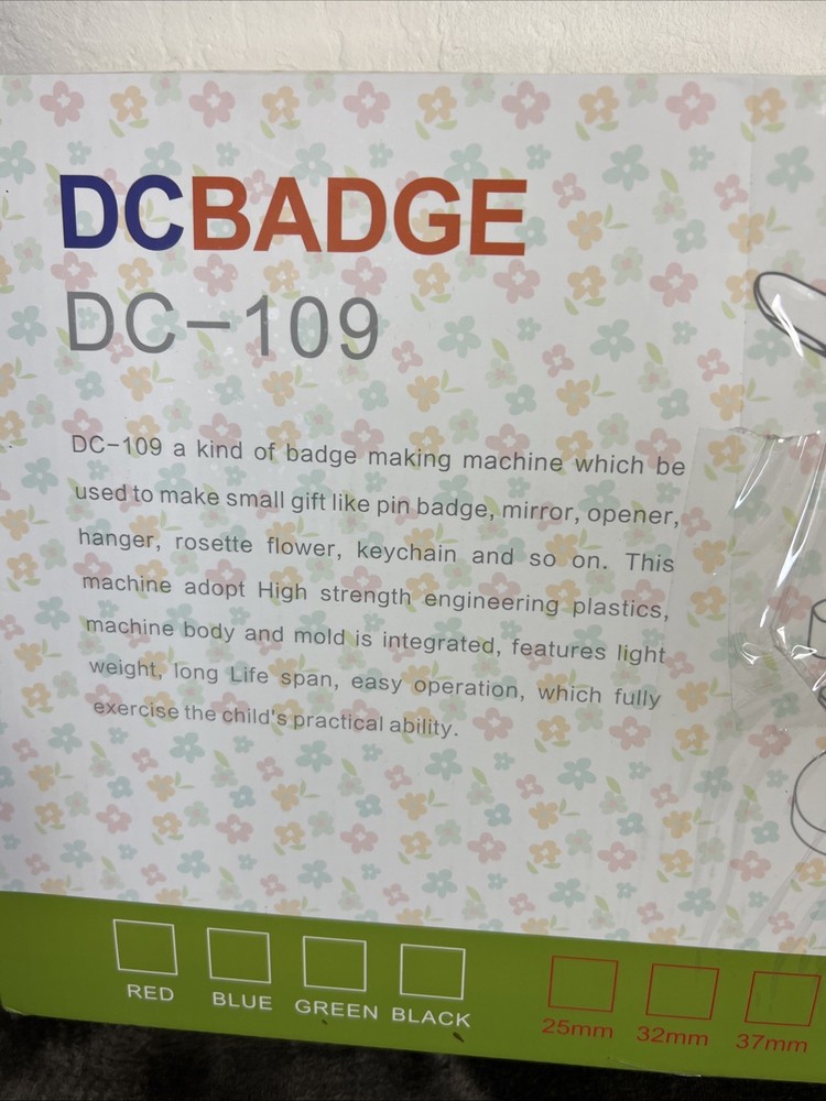 DC Badge DC-109 Button Badge Making Machine NOB 58mm
