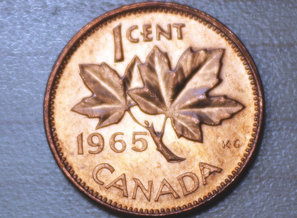 1965 Canada 1 Cent Unc.