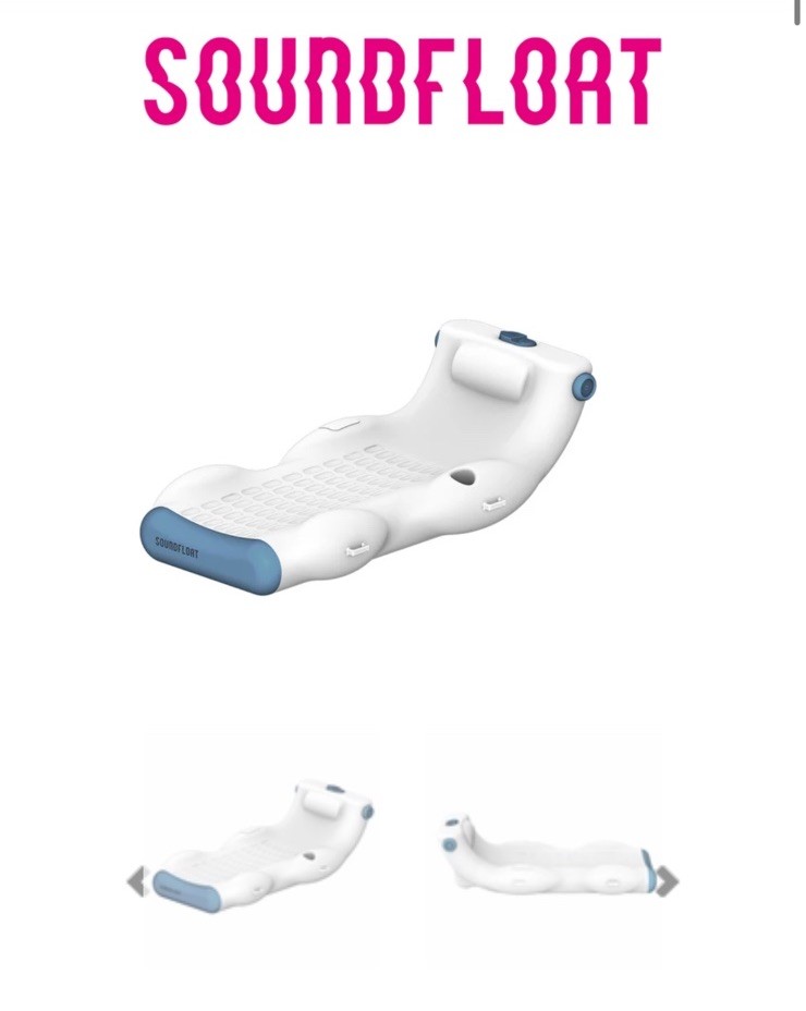 SoundFloat Single Lounge Bluetooth Inflatable Pool Float – NEW (Damage Box)