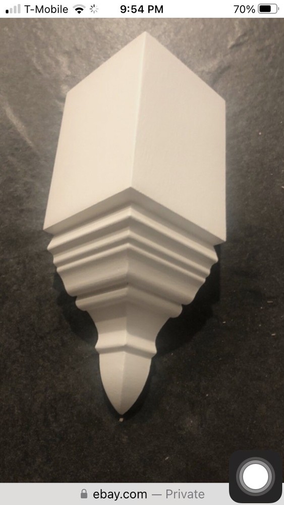 CROWN MOLDING CORNERS  10 INSIDE CORNER BLEMS FOR UP TO 3 5/8” TRANSITION