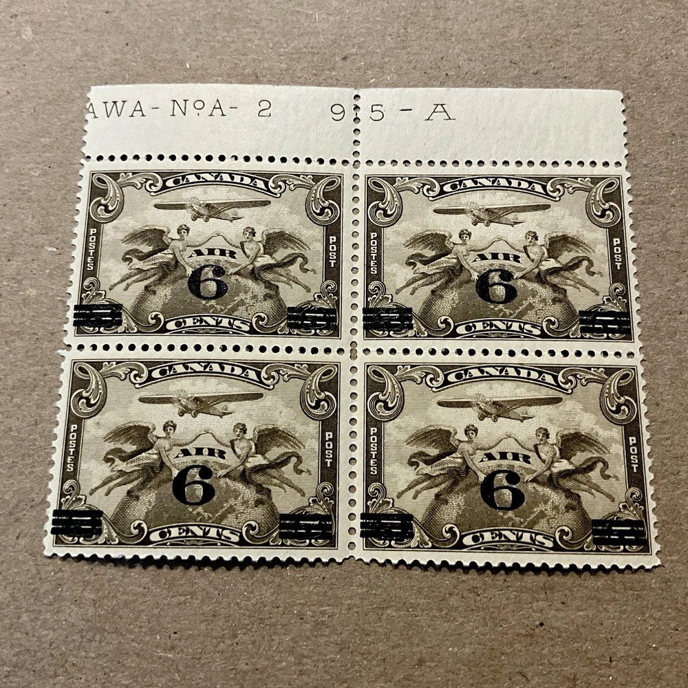 C 3 CANADA STAMPS PLATE BLOCK MINT N H
