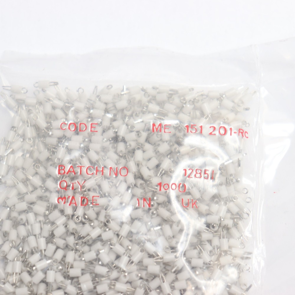 (1000-Pk) Test Plugs & Test Jacks White 151-201-RC