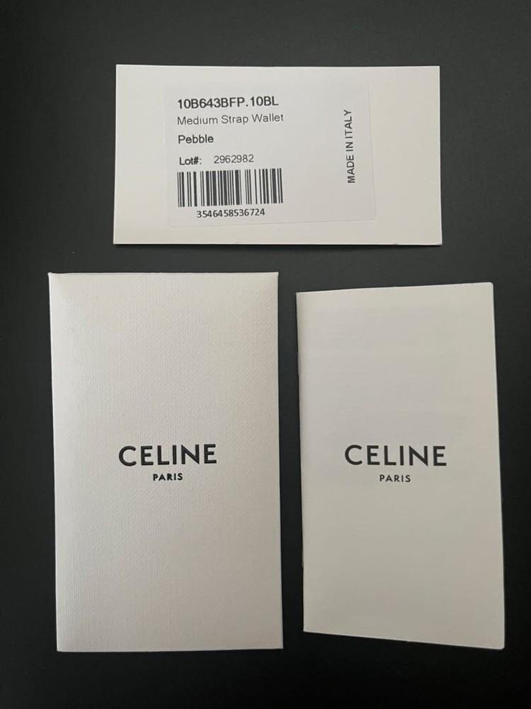 Excellent Condition Celine Bifold Wallet Multi Function Greige From Japan