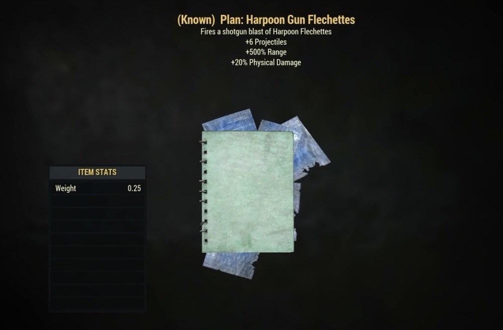 (Xbox) Harpoon Gun Flechettes Plan