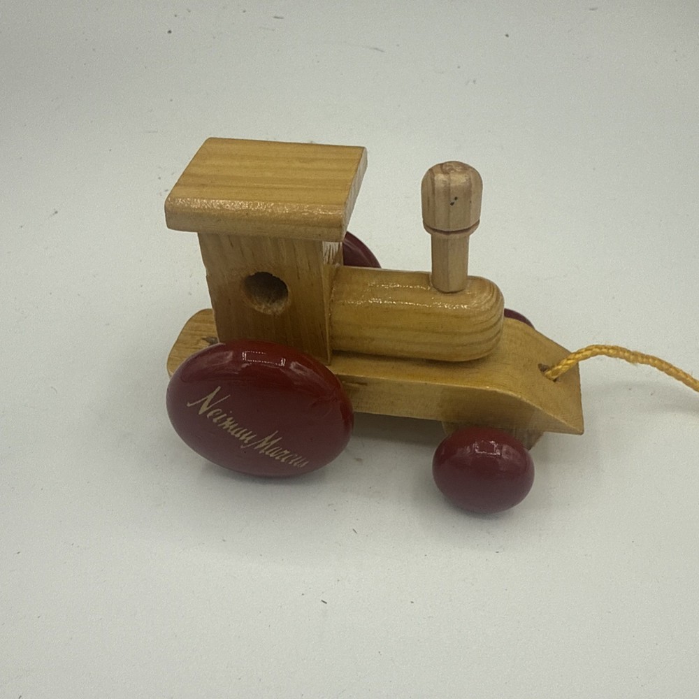 Vintage Neimann Marcus Wooden Pull Toy Train