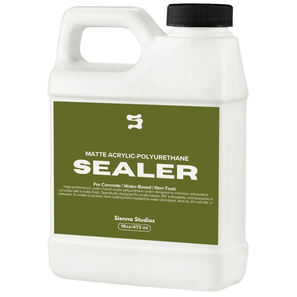 Sienna Studios Acrylic-Polyurethane Concrete Sealer - Matte 16oz Non-Toxic
