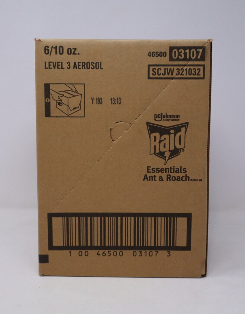 Box of 6 - Raid Essentials Ant & Roach Killer 28 Spray, 10 Oz