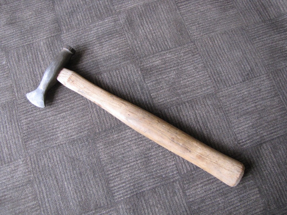 HAMMER / Hatchet Wood Handle  Approx. 11" Unbranded Pre Owned - Vintage