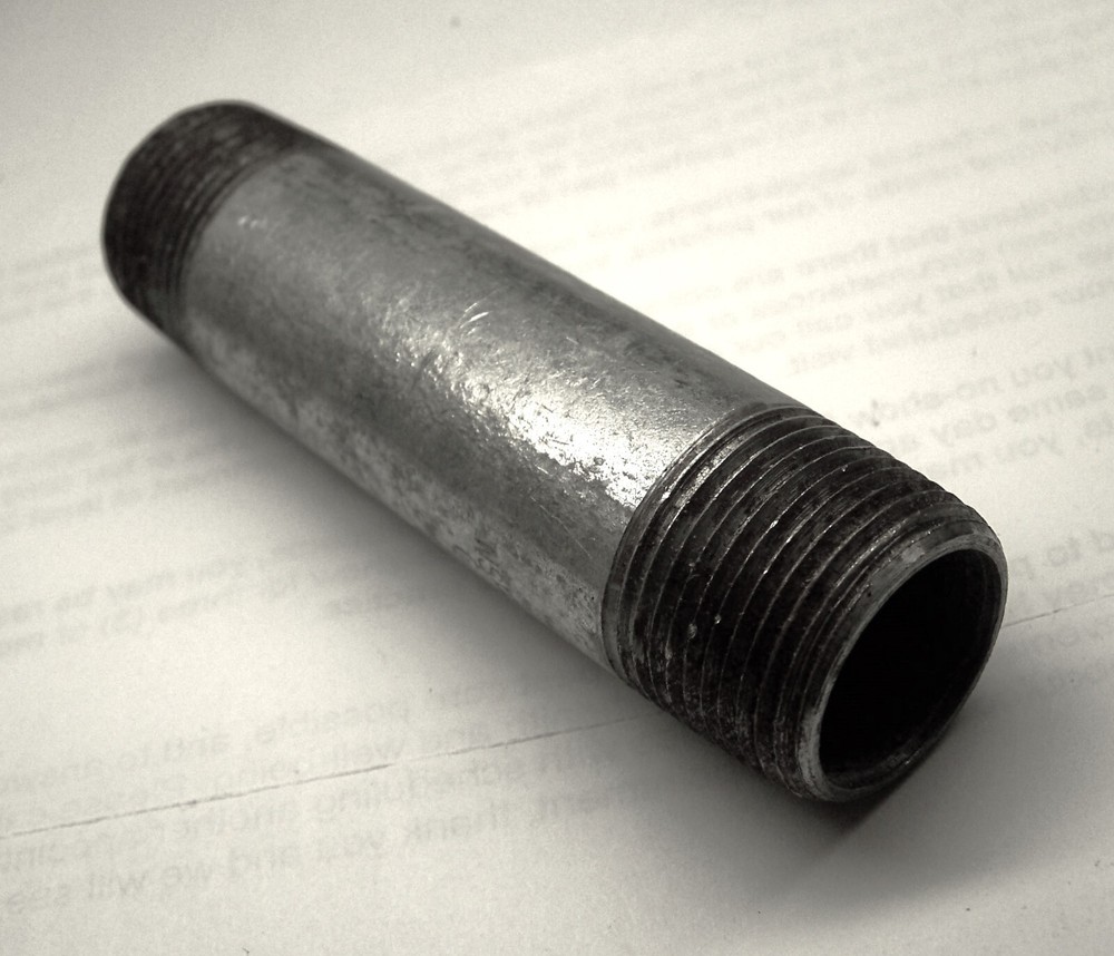 3/4" X 4" LONG GALVANIZED STEEL PIPE NIPPLE SCHEDULE 40