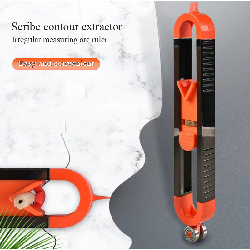 Precise Profile Contour Gauge Irregular Scribing Ruler Carpenter Measuring Tool