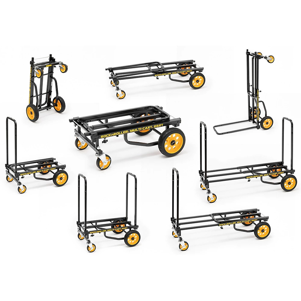 Rock N Roller Multi-Cart 8-in-1 Black Frame/Yellow Mini