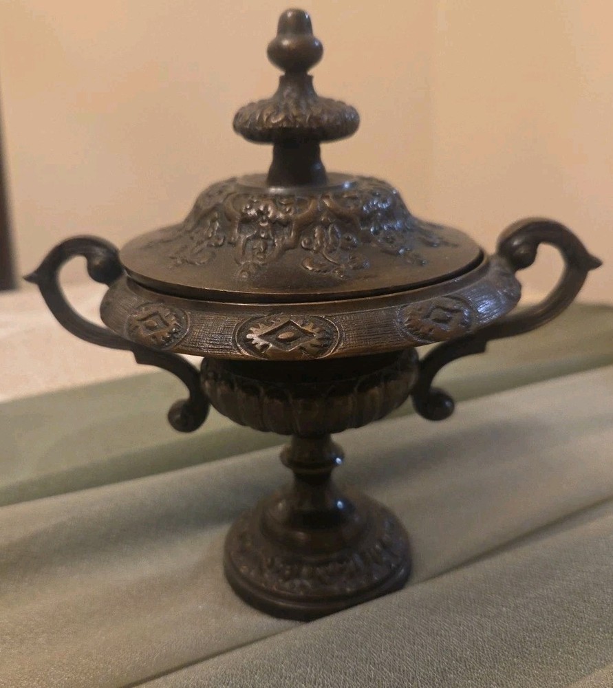 Chinese Bronze Incense Burner With Lid
