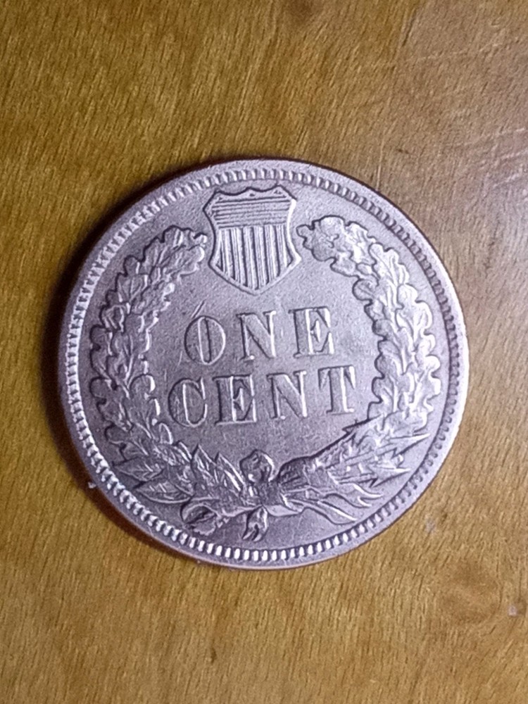 1907 full liberty, Indian head penny #6, red luster