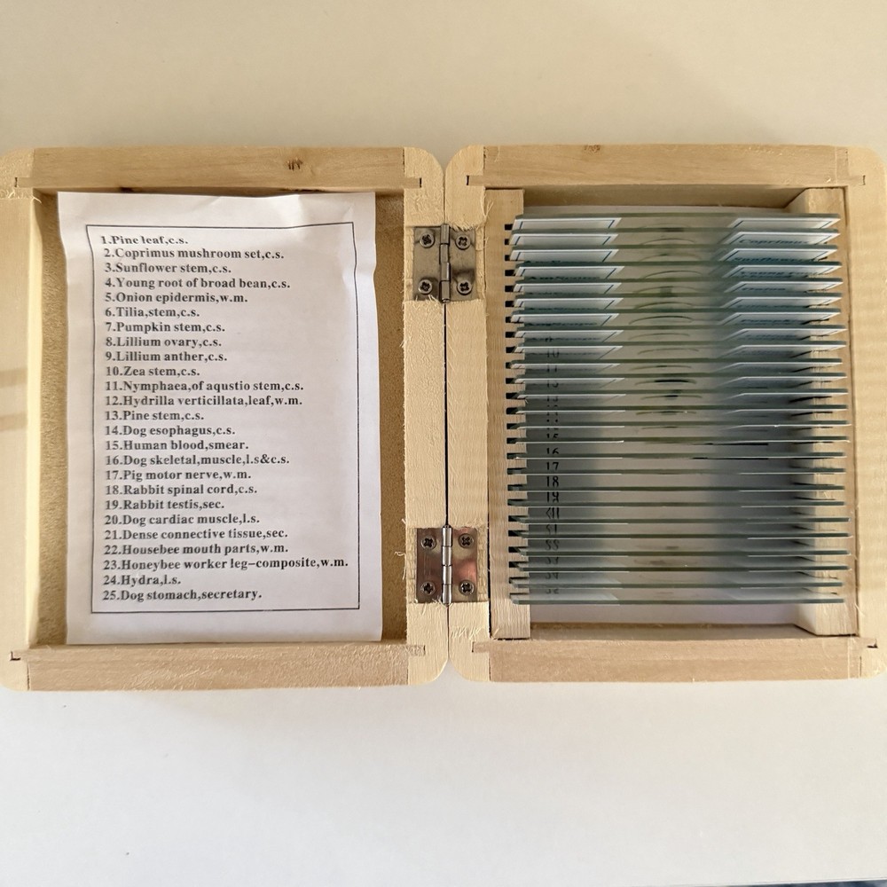 AmScope PS25 Prepared Microscope Slide Set