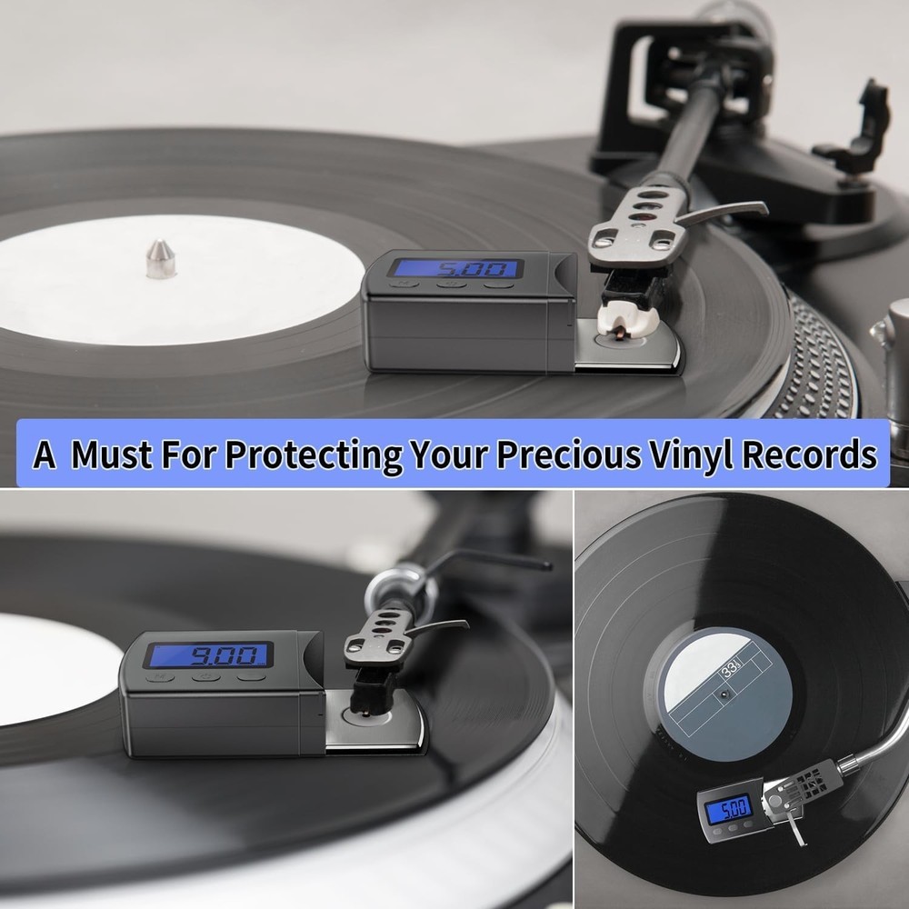 DIGITNOW Digital Turntable Stylus Force Scale Gauge Small, gray