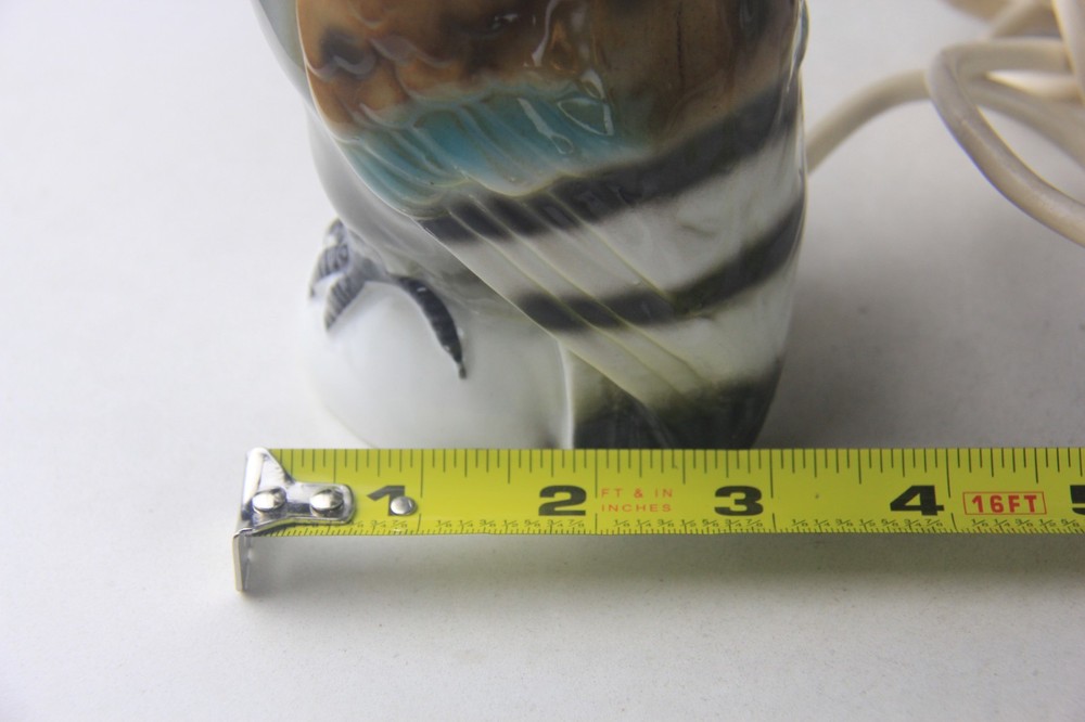 Vintage Porcelain Owl Perfume Lamp Night Light