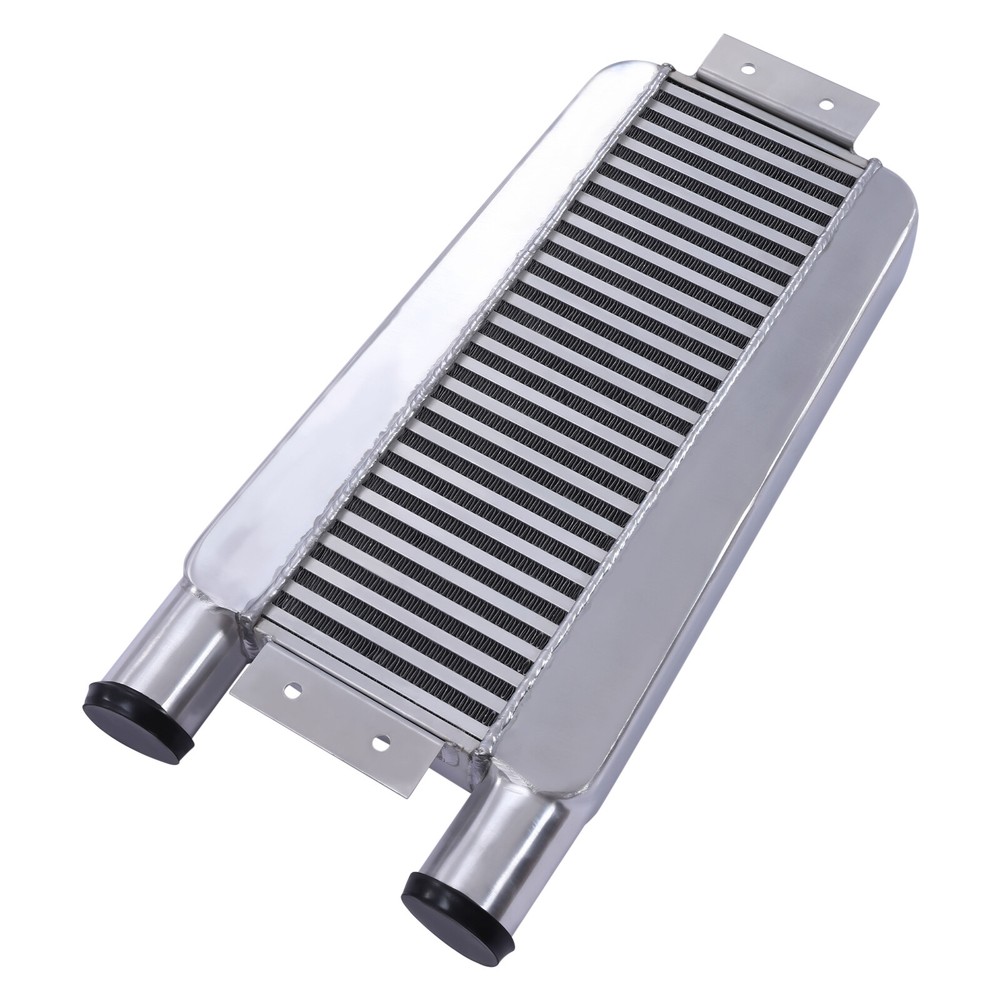 Universal Intercooler Turbo Front Mount 2.5" Inlet/Outlet Same One Side Aluminum