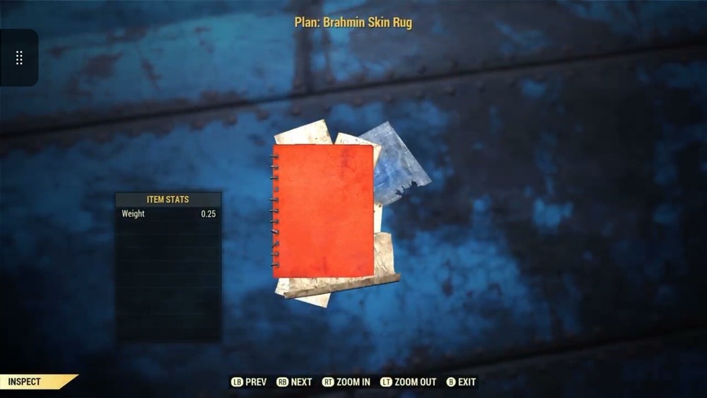 (Xbox) Brahmin Skin Rug Plan