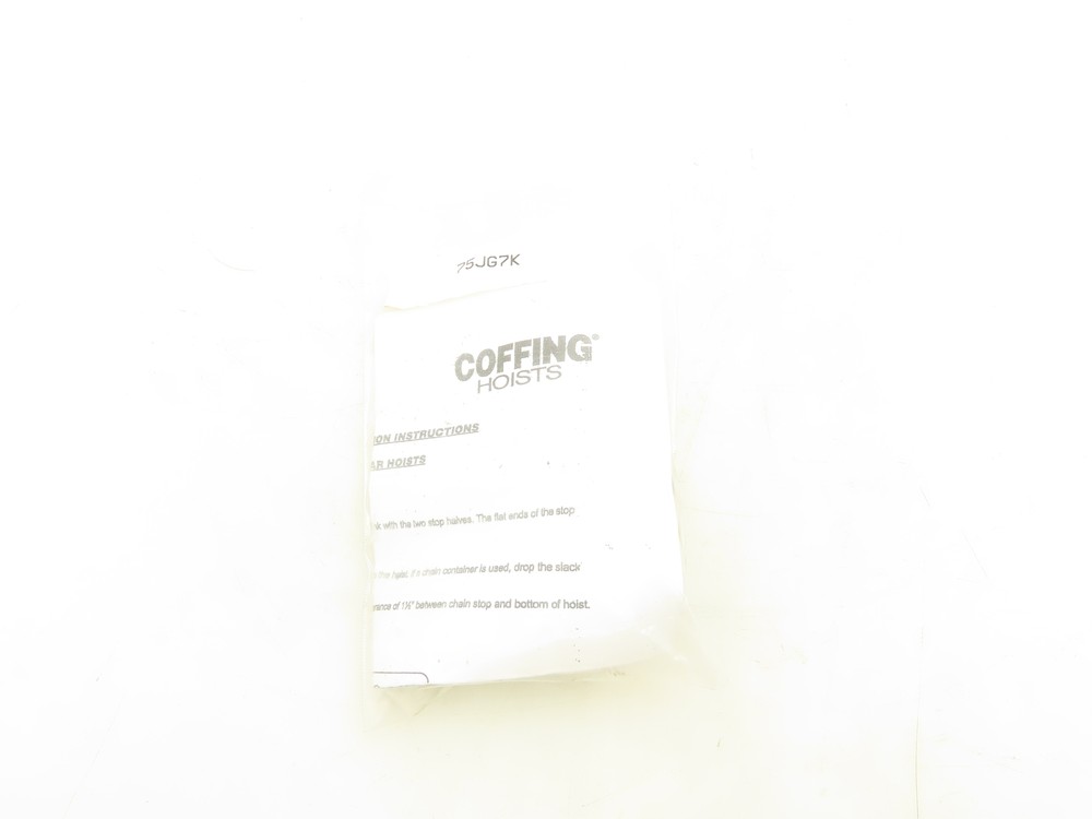 Coffing 75JG7K Hoist Chain Stop Kit 1/4" Type