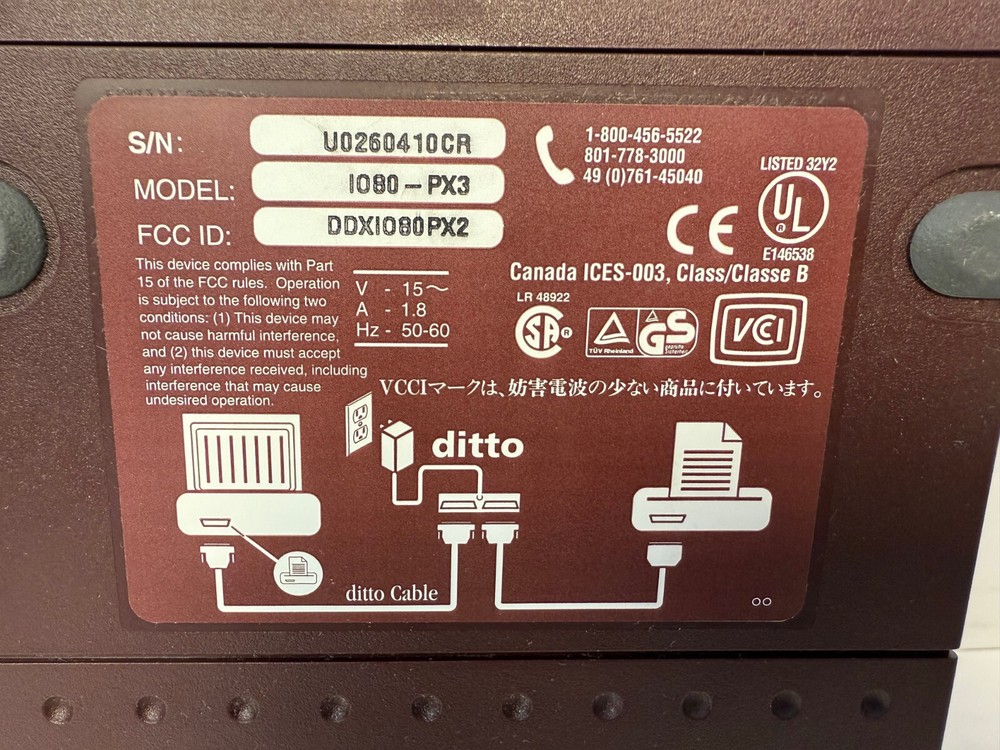 IOMEGA DITTO EASY 800 IO-PX3 TAPE BACKUP & BACKMASTER SOFTWARE AS-IS