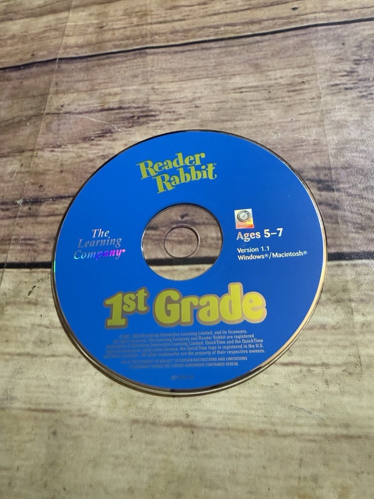 The Learning Company Reader Rabbit 1st Grade Special 2 CD Edition CD-ROM Vintage