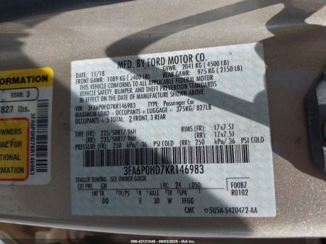 FUSION 2019 Air Shutter 1150203