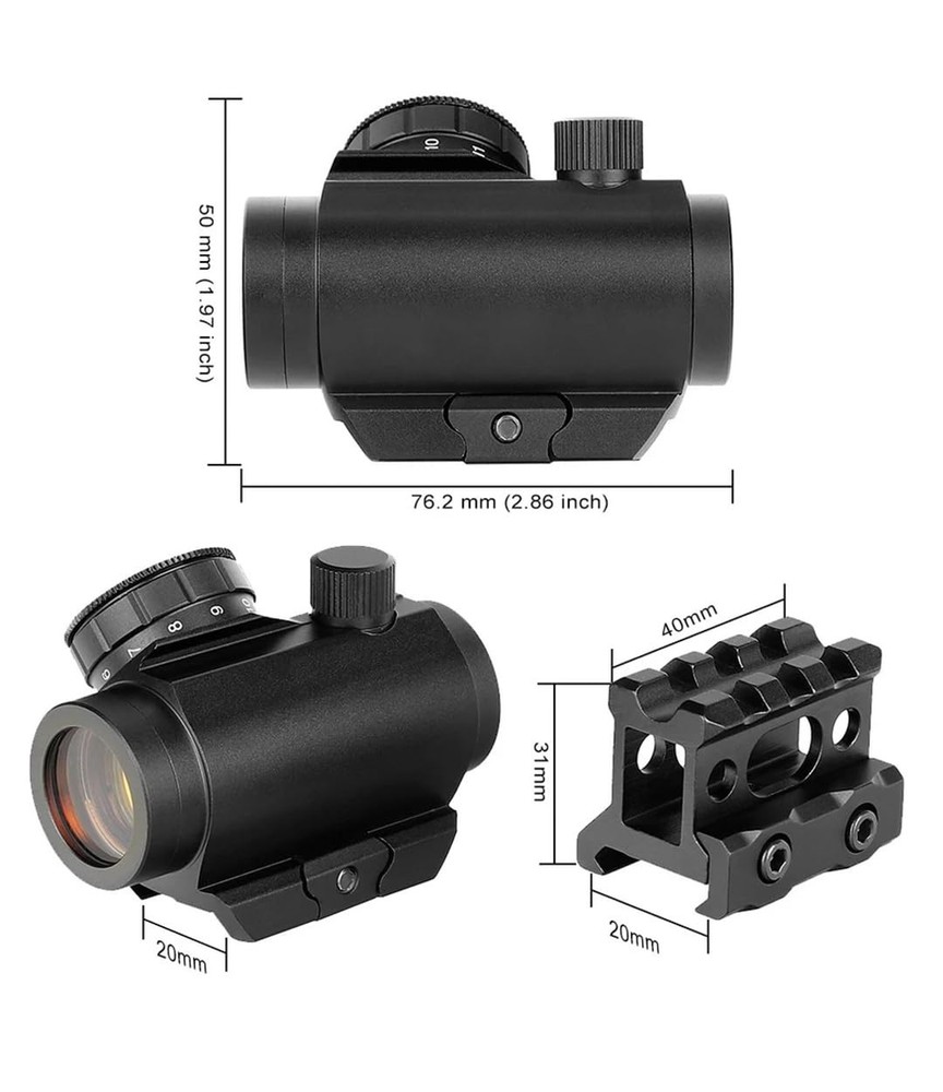 45 Degree Offset Flip Combo of 2 - DE Sight & 45 Up