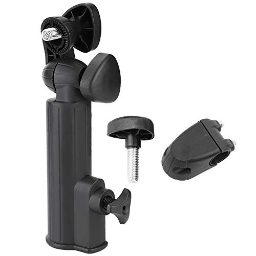 Golf Umbrella Holder, Adjustable Golfing Trolley Stand Rack with Cover Round