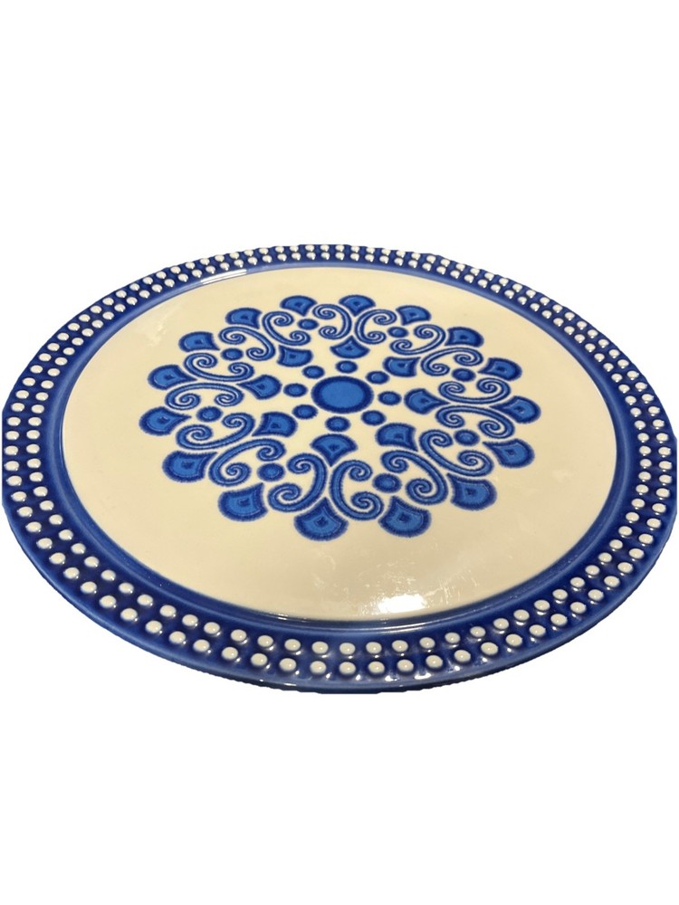 Herbolzheim Cake Plate Blue 13” D