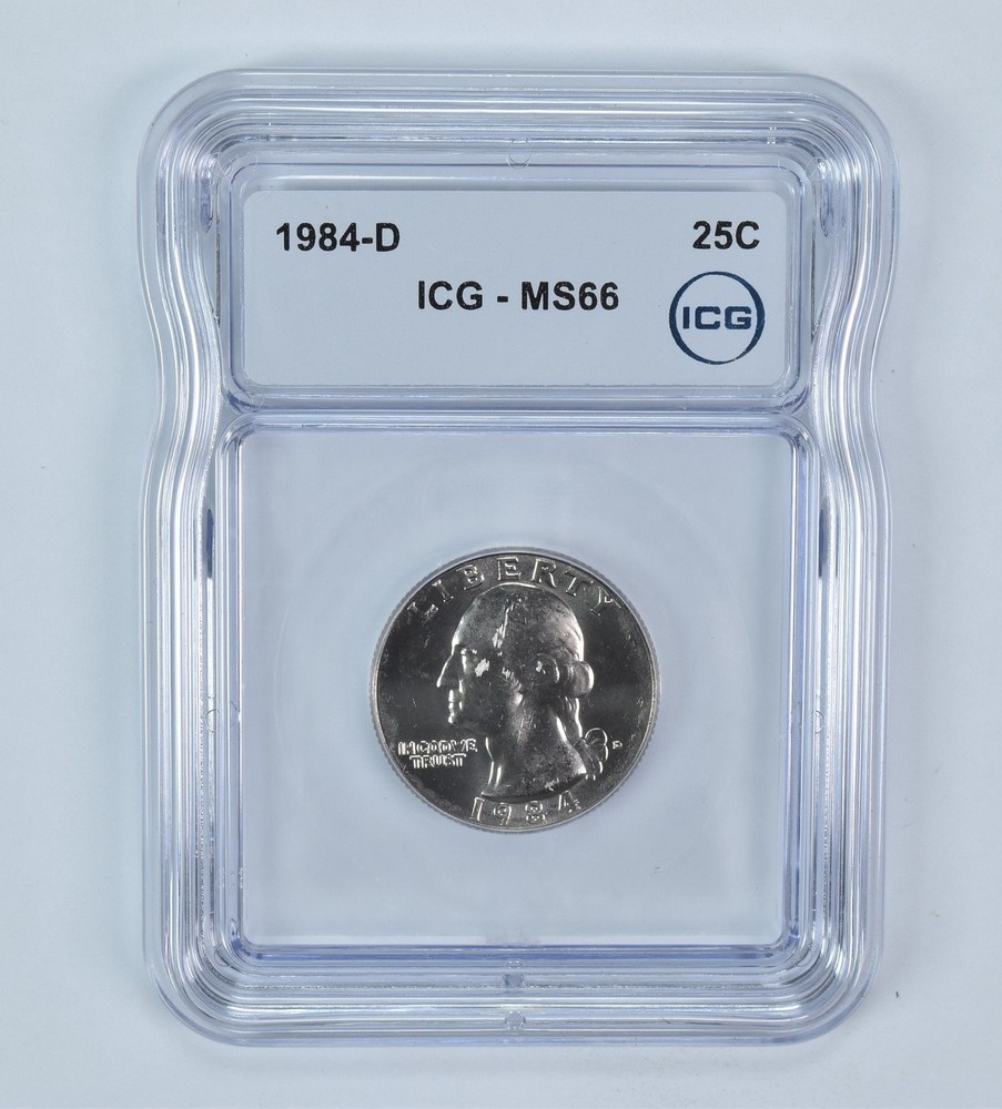 1984-D Washington Quarter MS66 ICG