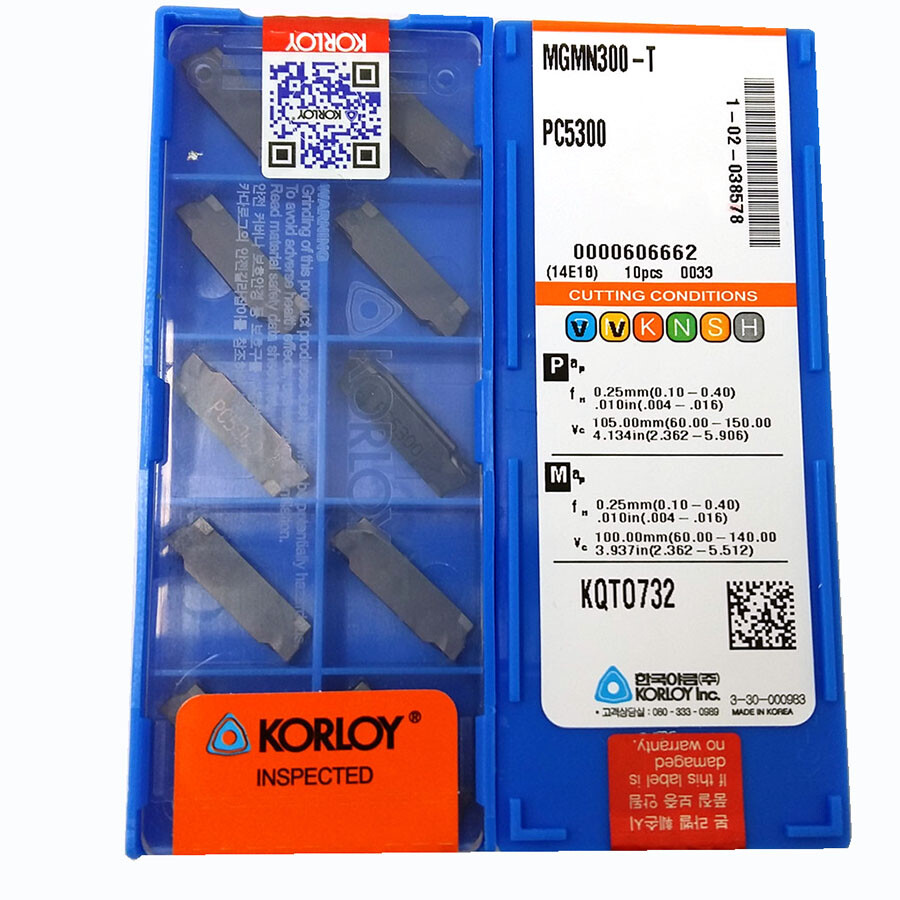 KORLOY MGMN300-T PC5300  Carbide Inserts CNC TOOL