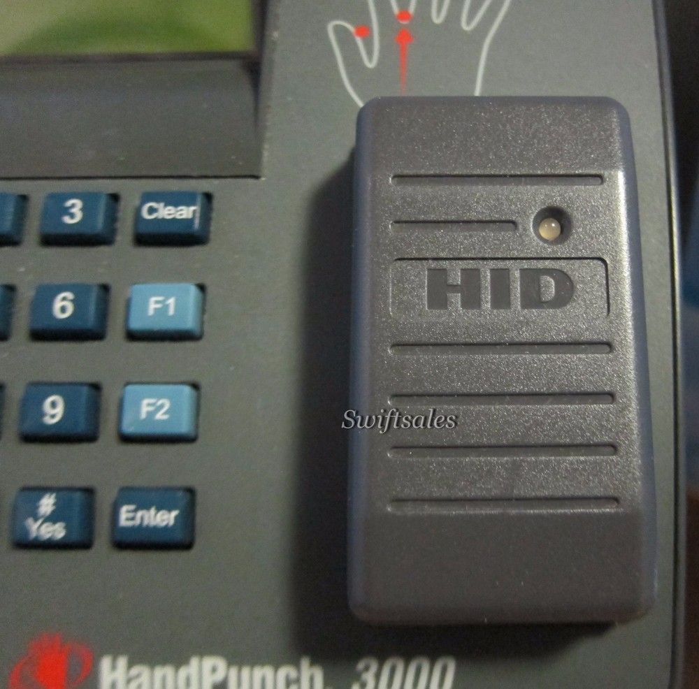 IR Recognition Systems Biometric Handpunch HP-3000E Ethernet & Prox - Working