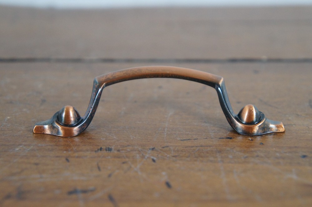 National Lock Co Medalist C283-10D Colonial Classic Old Copper Drawer Pulls MCM
