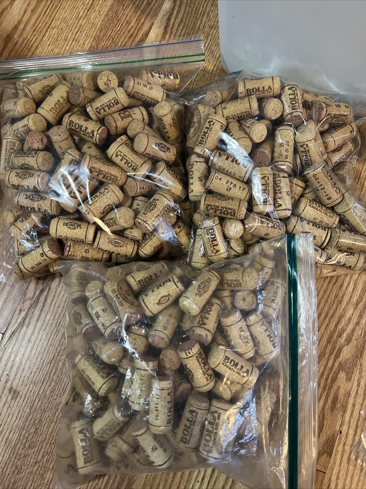 300 NATURAL WINE BOTTLE CORKS — Bolla Nice Variety Crafting Wedding
