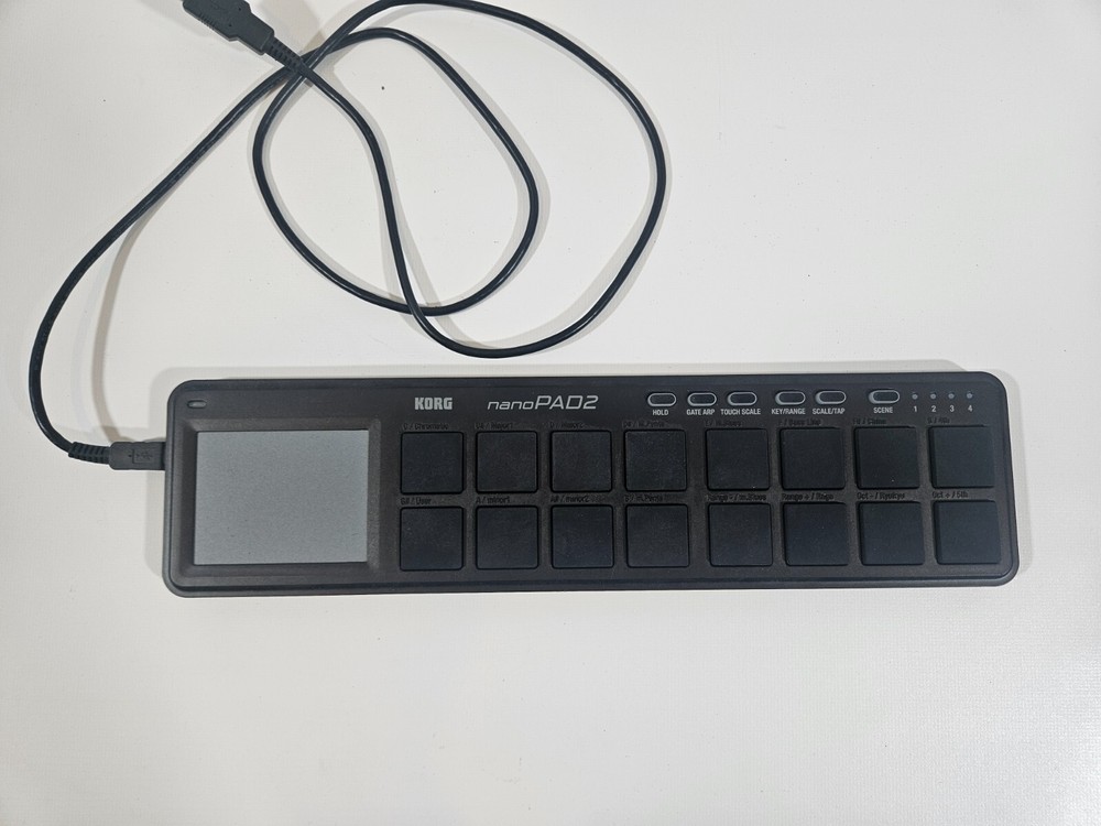 Korg NanoPad2 Slim-Line USB Drum MIDI Pad Controller Black