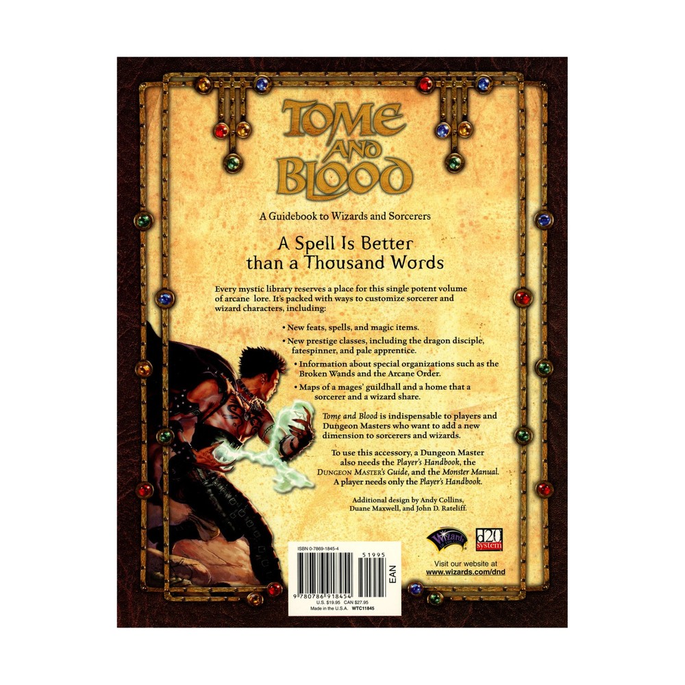 WotC D&D 3rd Ed Tome and Blood VG