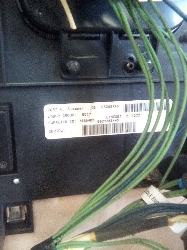 International Prostar Sleeper Control Panel