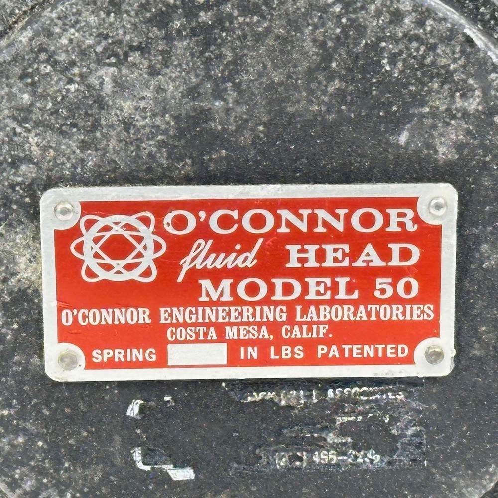 Vintage O’Connor Fluid Head Model 50 For Camera Tripod Mount