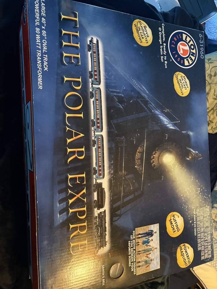 Lionel O Gauge Polar Express Train Set Black