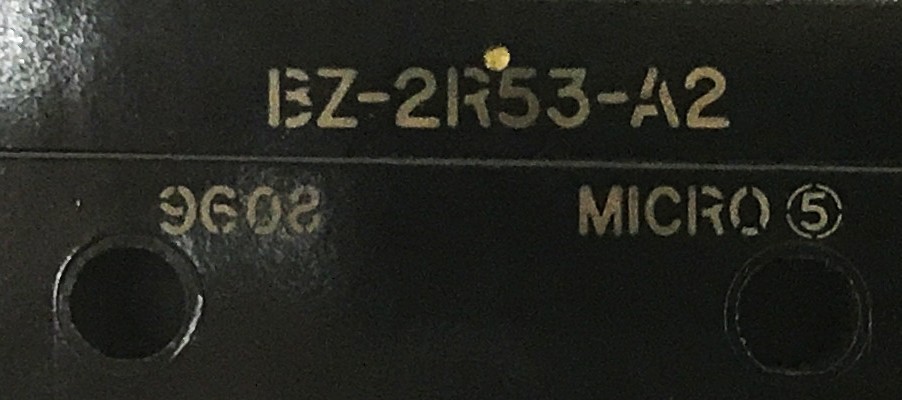 Micro Switch Pin Plunger Switch BZ-2R53-A2 NOS