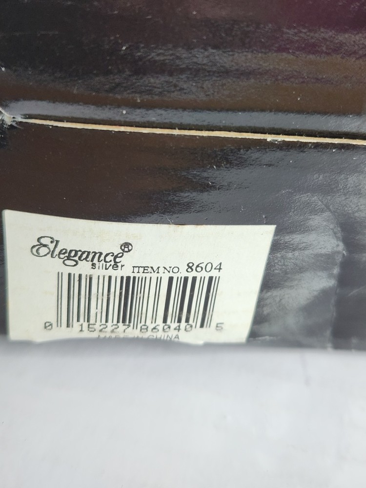 Vtg New Silver Plated Sugar Scuttle Rose Pattern Embossed With Scooper Elegance