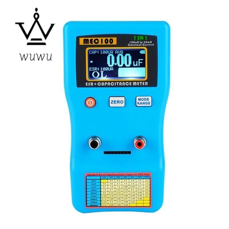High Precision Capacitance Analyzer MEC-100 Range Electrolytic Capacitance Meter