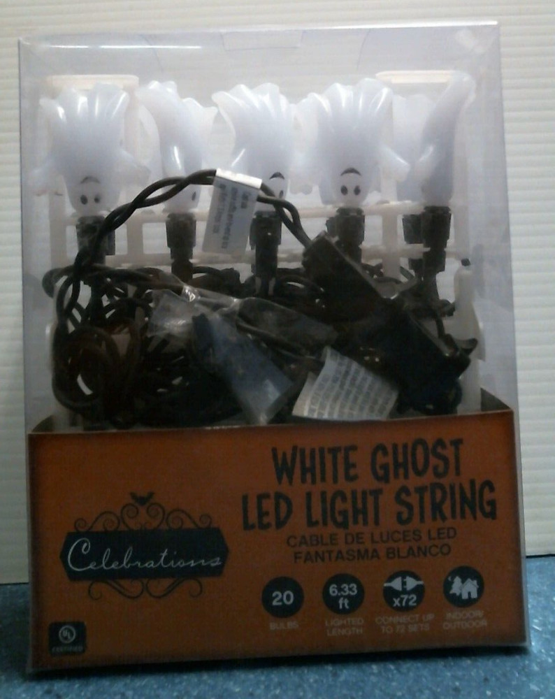 Celebrations White Ghost LED Light String  (9736679)  FS