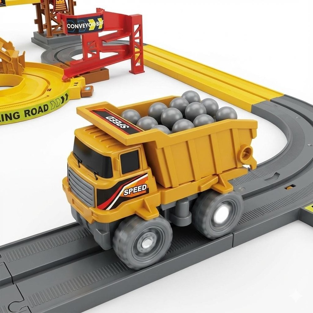 Construction Track Playset for Kids – STEM Engineering Toy