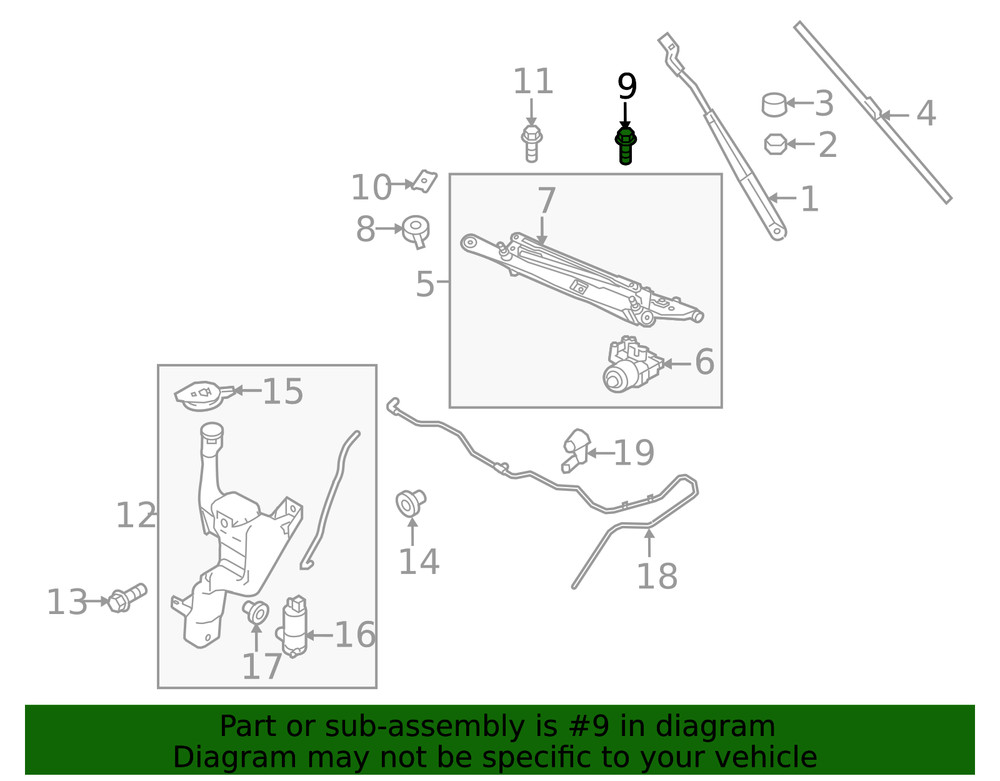 Genuine Ford Radiator Support Side Panel Bolt W714182S442